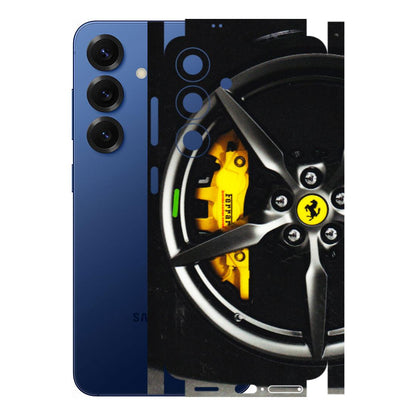 Samsung A/S Series Phone Skins (All Models) - Ferrari Wheel Alloy - 3D Embossed Finish (L-173) Samsung Galaxy S25 (5G)