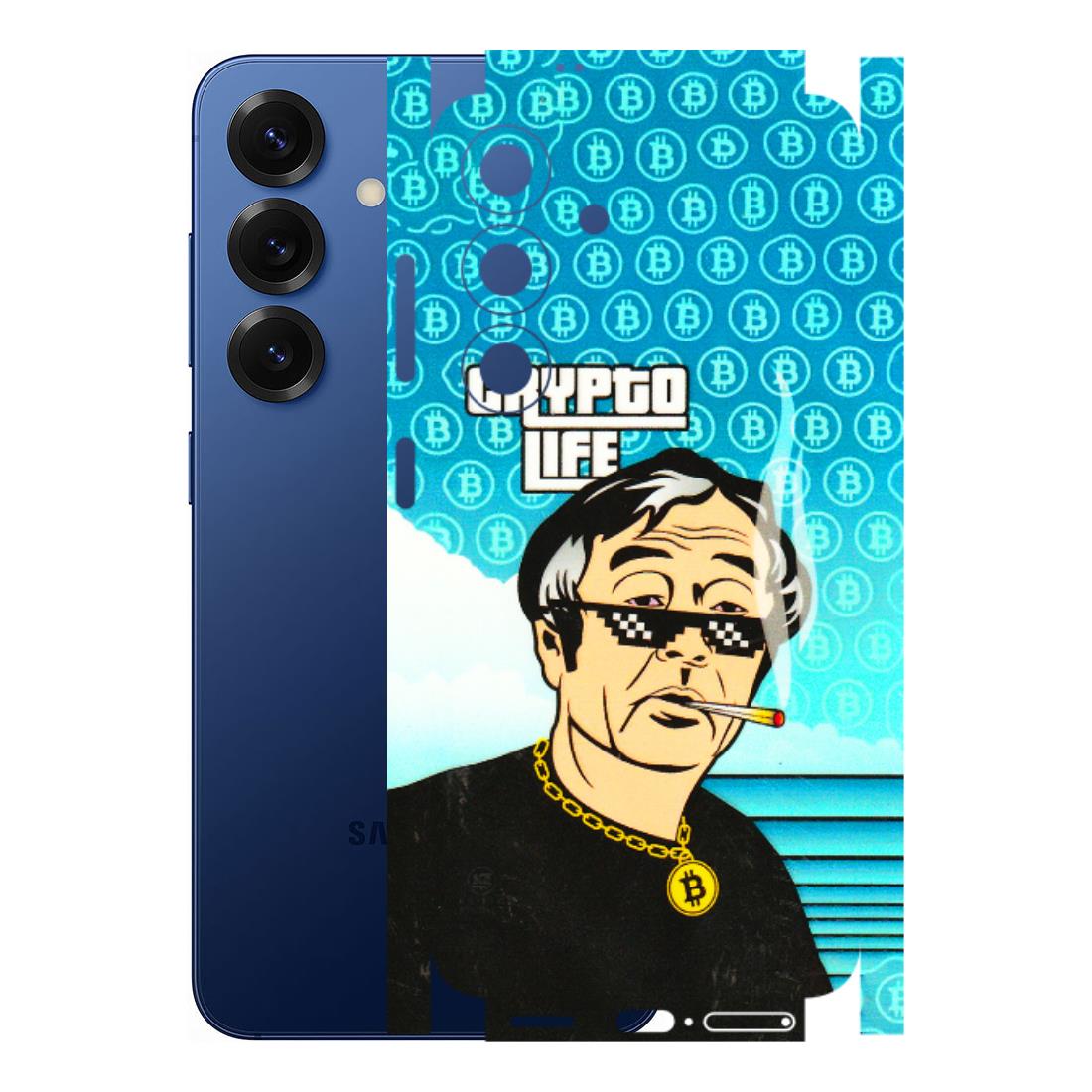 Samsung A/S Series Phone Skins (All Models) - Crypto Thug Life - 3D Embossed Finish (L-179) Samsung Galaxy S25 (5G)