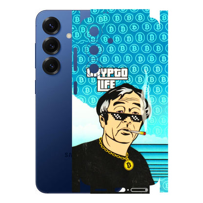 Samsung A/S Series Phone Skins (All Models) - Crypto Thug Life - 3D Embossed Finish (L-179) Samsung Galaxy S25 (5G)