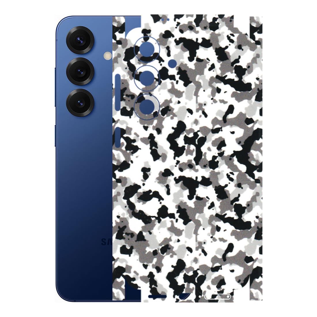 Samsung A/S Series Phone Skins (All Models) - White Black Camouflage - 3D Embossed Finish (L-18) Samsung Galaxy S25 (5G)