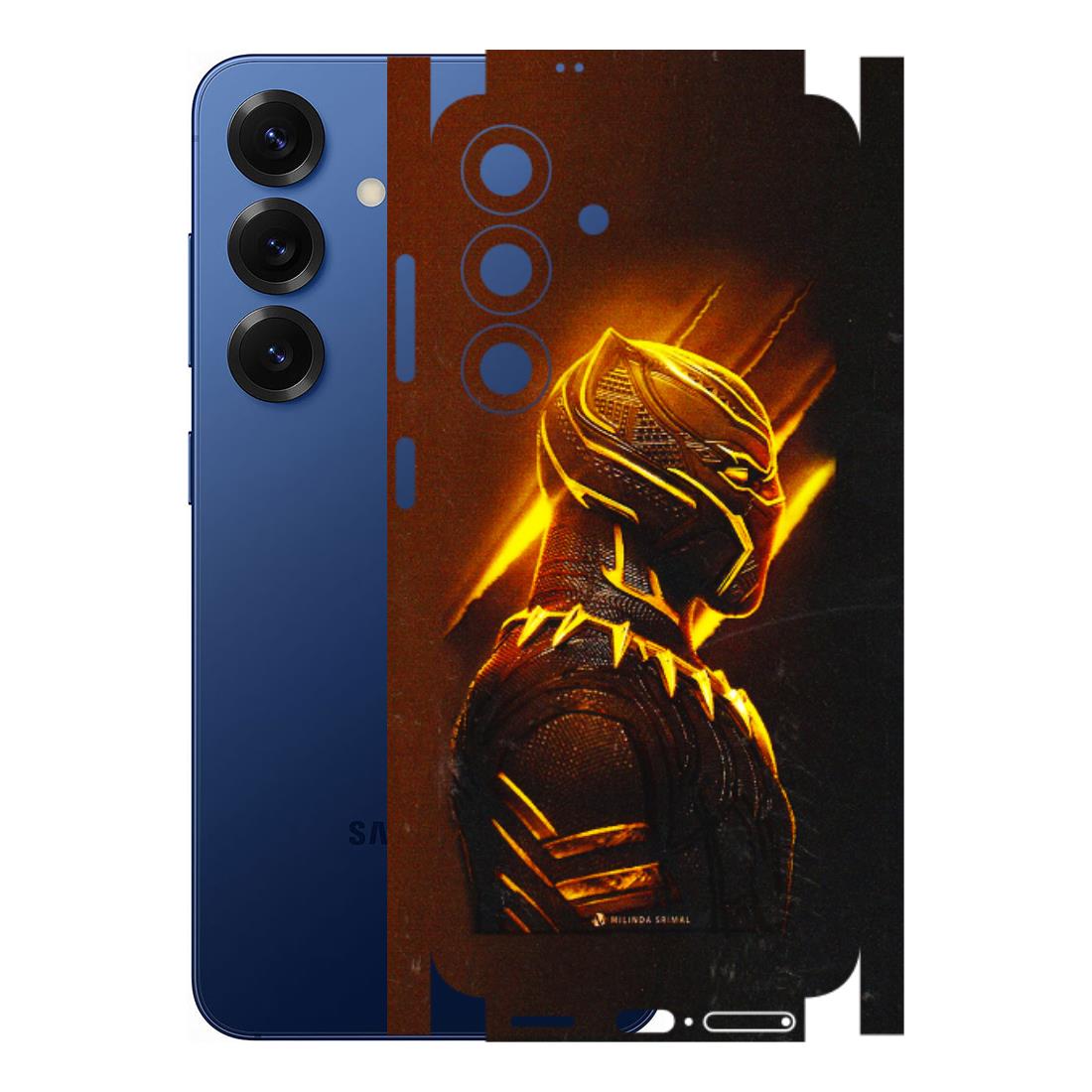 Samsung A/S Series Phone Skins (All Models) - Gold Black Panther - 3D Embossed Finish (L-181) Samsung Galaxy S25 (5G)