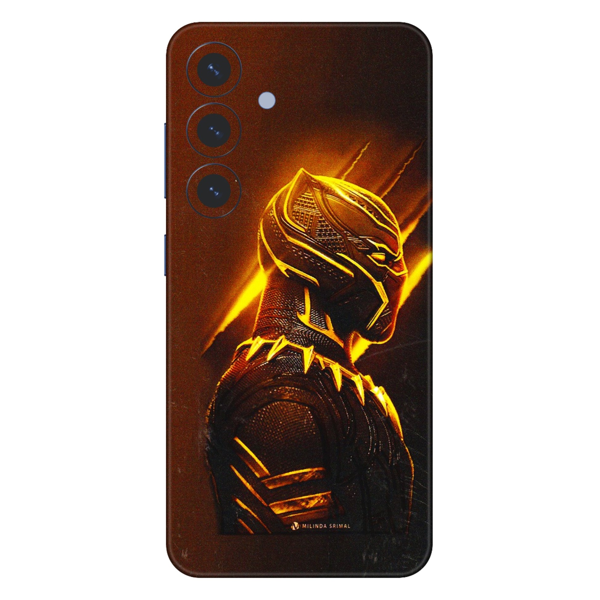 Samsung A/S Series Phone Skins (All Models) - Gold Black Panther - 3D Embossed Finish (L-181) Samsung Galaxy S25 (5G)