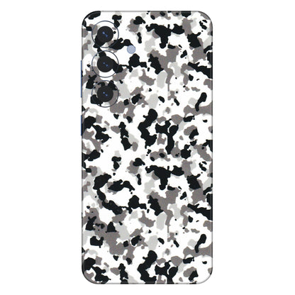 Samsung A/S Series Phone Skins (All Models) - White Black Camouflage - 3D Embossed Finish (L-18) Samsung Galaxy S25 (5G)