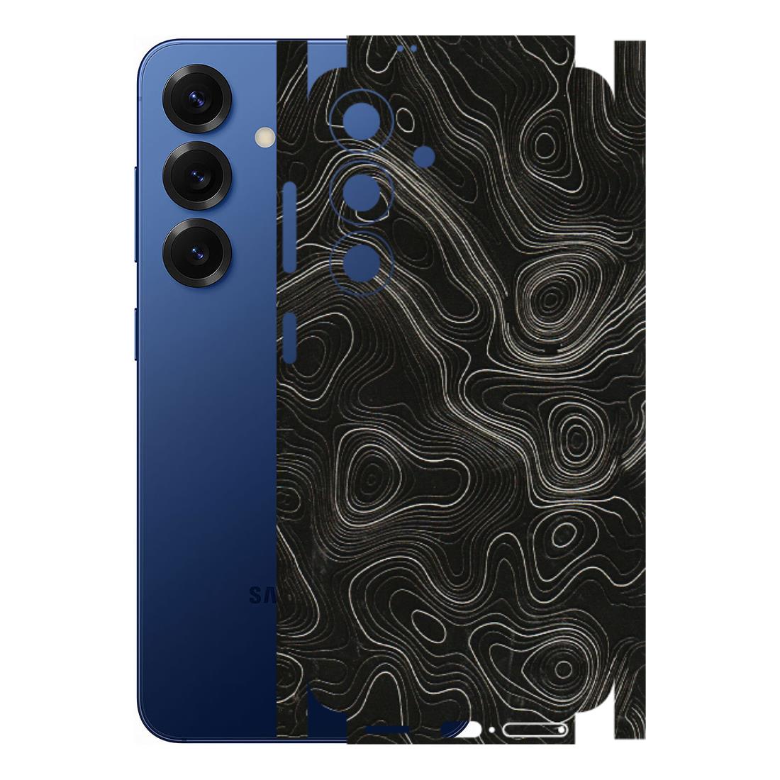 Samsung A/S Series Phone Skins (All Models) - Black Swirl - 3D Embossed Finish (L-196) Samsung Galaxy S25 (5G)
