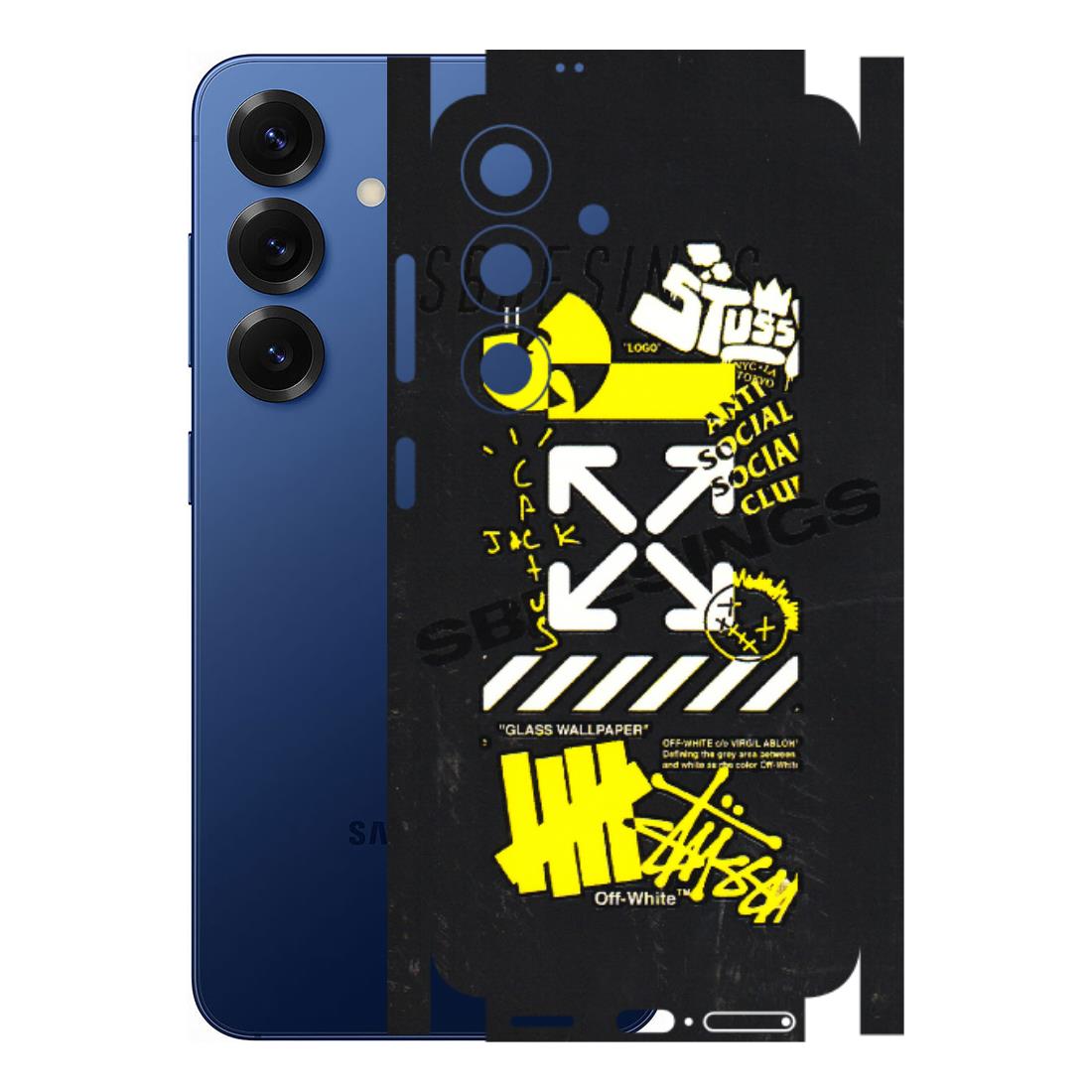 Samsung A/S Series Phone Skins (All Models) - Anti Social Graffiti - 3D Embossed Finish (L-198) Samsung Galaxy S25 (5G)
