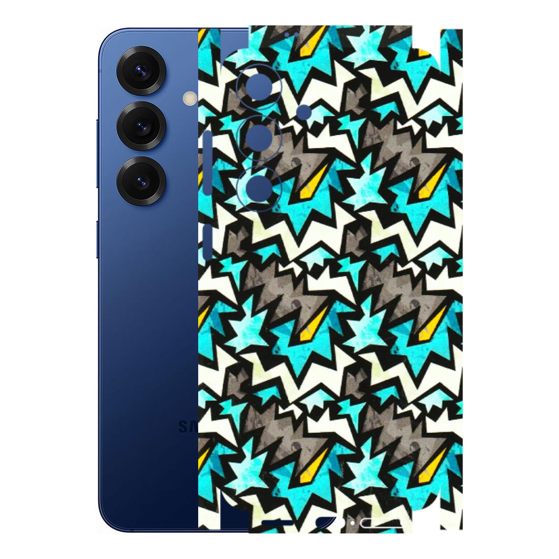 Samsung A/S Series Phone Skins (All Models) - Funky Zig Zag - 3D Embossed Finish (L-223) Samsung Galaxy S25 (5G)