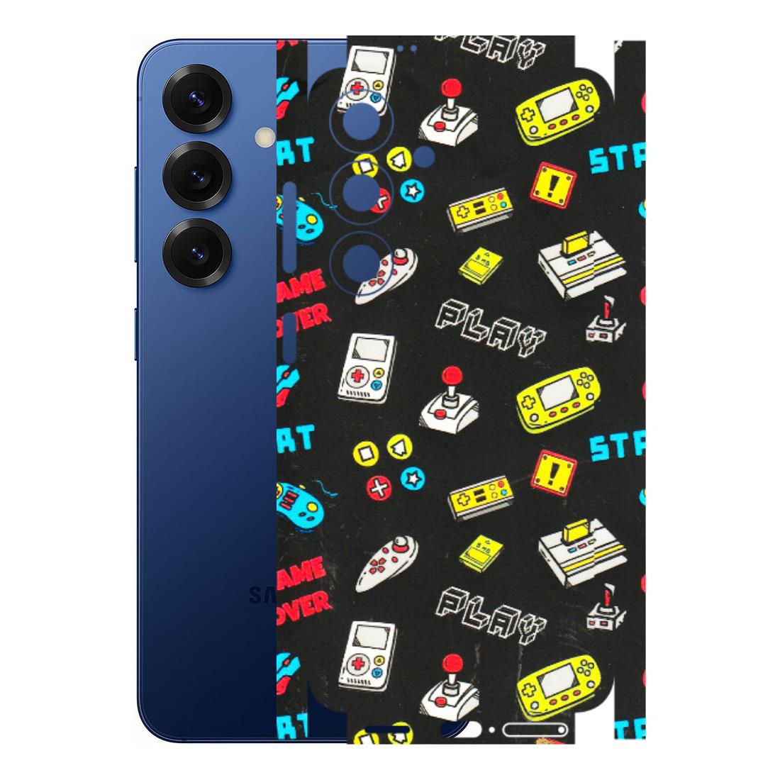 Samsung A/S Series Phone Skins (All Models) - Gaming Doodles - 3D Embossed Finish (L-224) Samsung Galaxy S25 (5G)