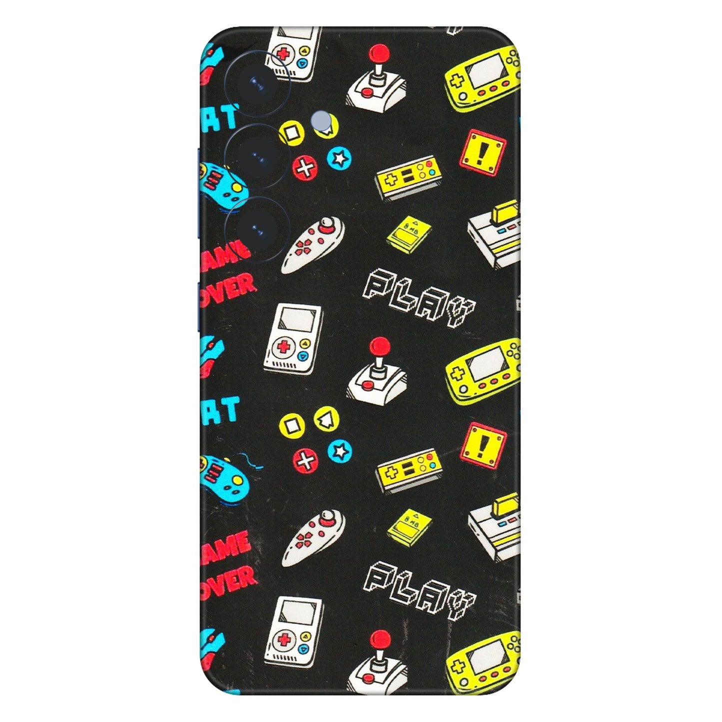 Samsung A/S Series Phone Skins (All Models) - Gaming Doodles - 3D Embossed Finish (L-224) Samsung Galaxy S25 (5G)