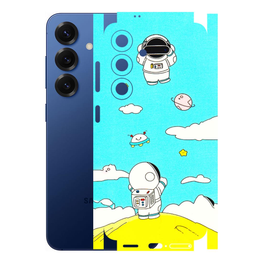 Samsung A/S Series Phone Skins (All Models) - Blue Skies Astro Float - 3D Embossed Finish (L-230) Samsung Galaxy S25 (5G)