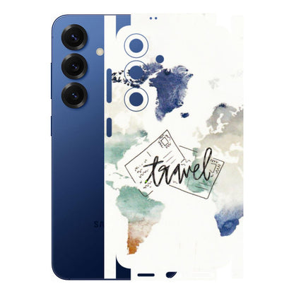 Samsung A/S Series Phone Skins (All Models) - Travel The World - 3D Embossed Finish (L-232) Samsung Galaxy S25 (5G)