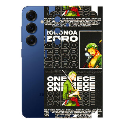 Samsung A/S Series Phone Skins (All Models) - One Piece Zoro - 3D Embossed Finish (L-250) Samsung Galaxy S25 (5G)