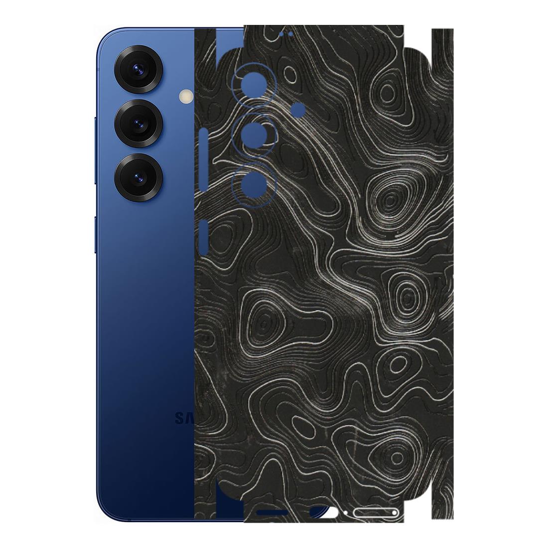 Samsung A/S Series Phone Skins (All Models) - Abstract White Line Map - 3D Embossed Finish (L-269) Samsung Galaxy S25 (5G)