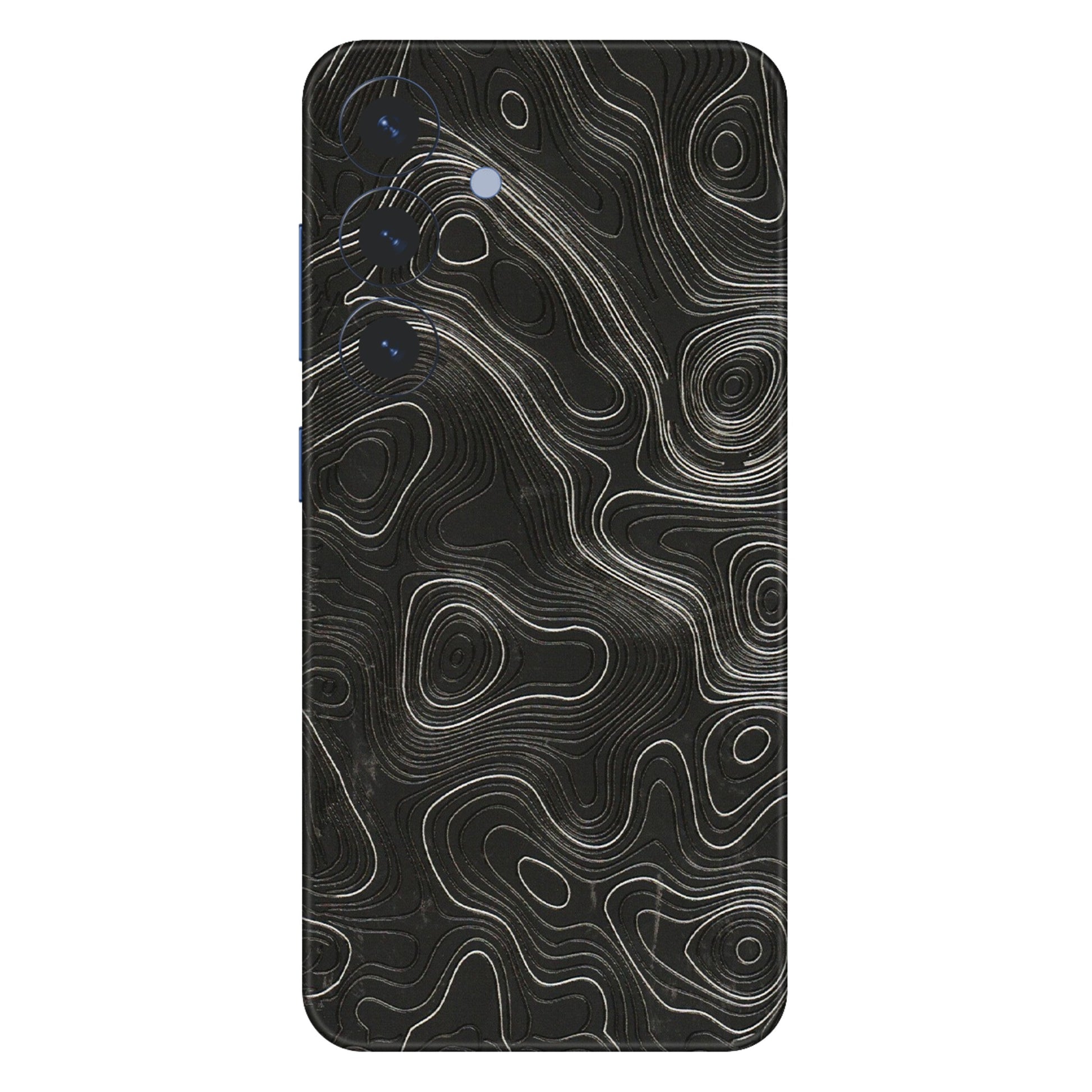 Samsung A/S Series Phone Skins (All Models) - Abstract White Line Map - 3D Embossed Finish (L-269) Samsung Galaxy S25 (5G)