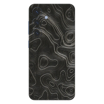 Samsung A/S Series Phone Skins (All Models) - Abstract White Line Map - 3D Embossed Finish (L-269) Samsung Galaxy S25 (5G)