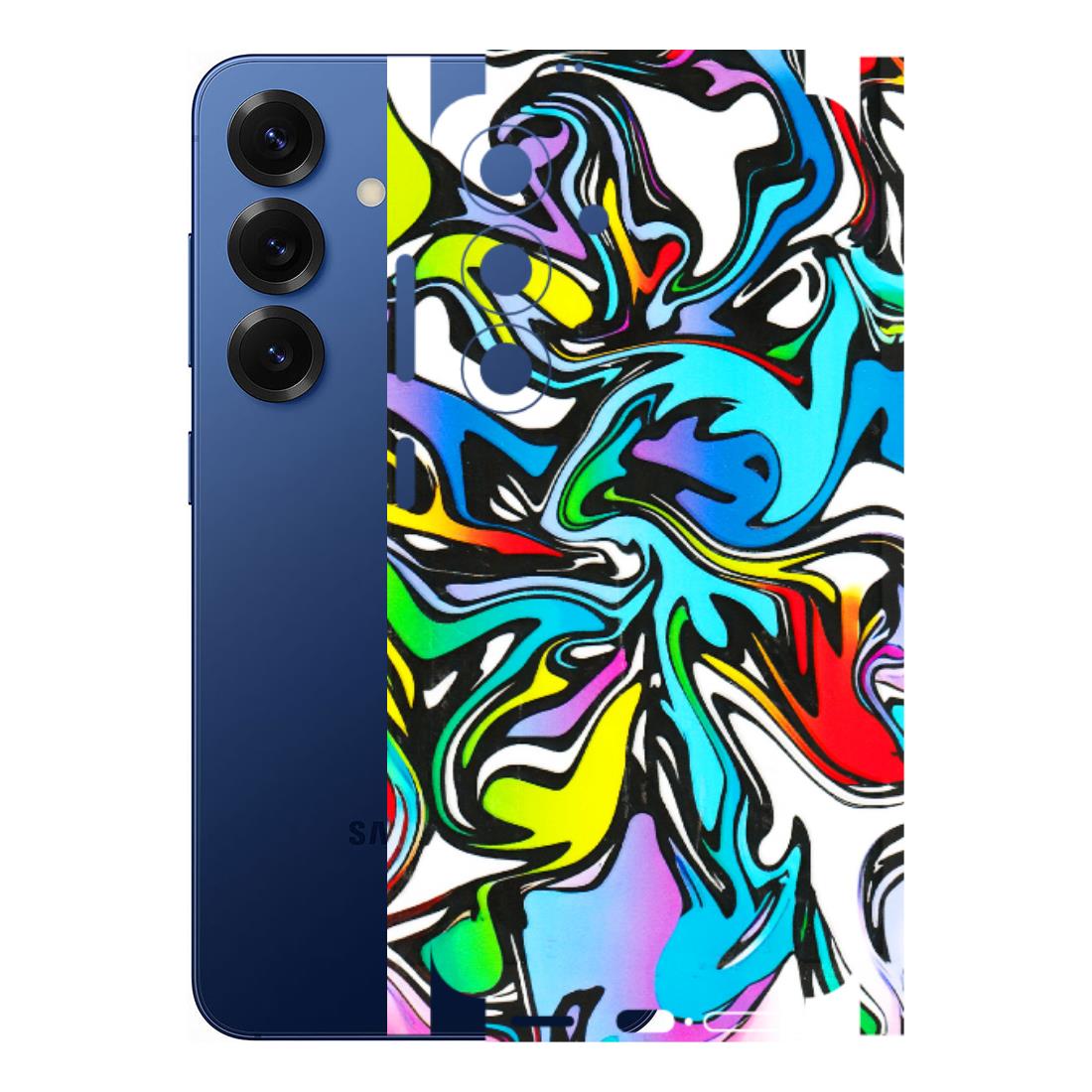 Samsung A/S Series Phone Skins (All Models) - Abstract Colour Paints - 3D Embossed Finish (L-271) Samsung Galaxy S25 (5G)