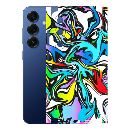 Samsung A/S Series Phone Skins (All Models) - Abstract Colour Paints - 3D Embossed Finish (L-271) Samsung Galaxy S25 (5G)