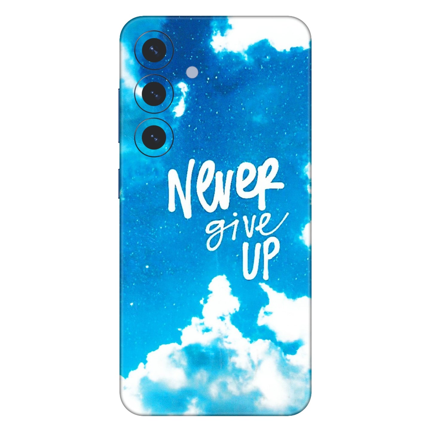 Samsung A/S Series Phone Skins (All Models) - Never Give Up - 3D Embossed Finish (L-279) Samsung Galaxy S25 (5G)