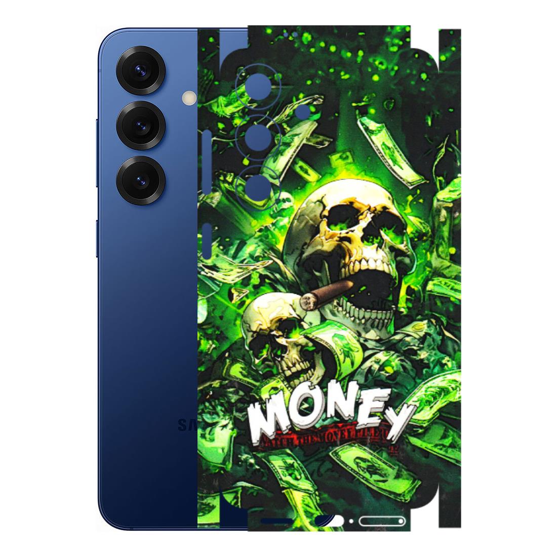 Samsung A/S Series Phone Skins (All Models) - Skull Money - 3D Embossed Finish (L-303) Samsung Galaxy S25 (5G)
