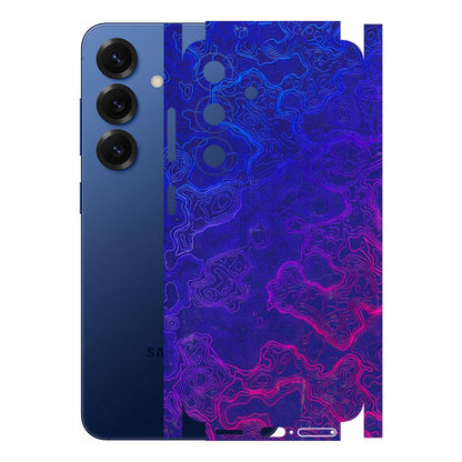 Samsung A/S Series Phone Skins (All Models) - Purple Ripples Swirl - 3D Embossed Finish (L-314) Samsung Galaxy S25 (5G)