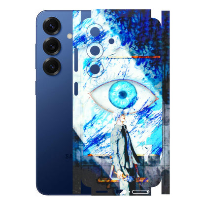 Samsung A/S Series Phone Skins (All Models) - Anime Sea Blue Eye - 3D Embossed Finish (L-318) Samsung Galaxy S25 (5G)