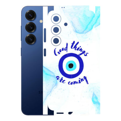 Samsung A/S Series Phone Skins (All Models) - Evil Eye Good Things Are Coming - 3D Embossed Finish (L-322) Samsung Galaxy S25 (5G)
