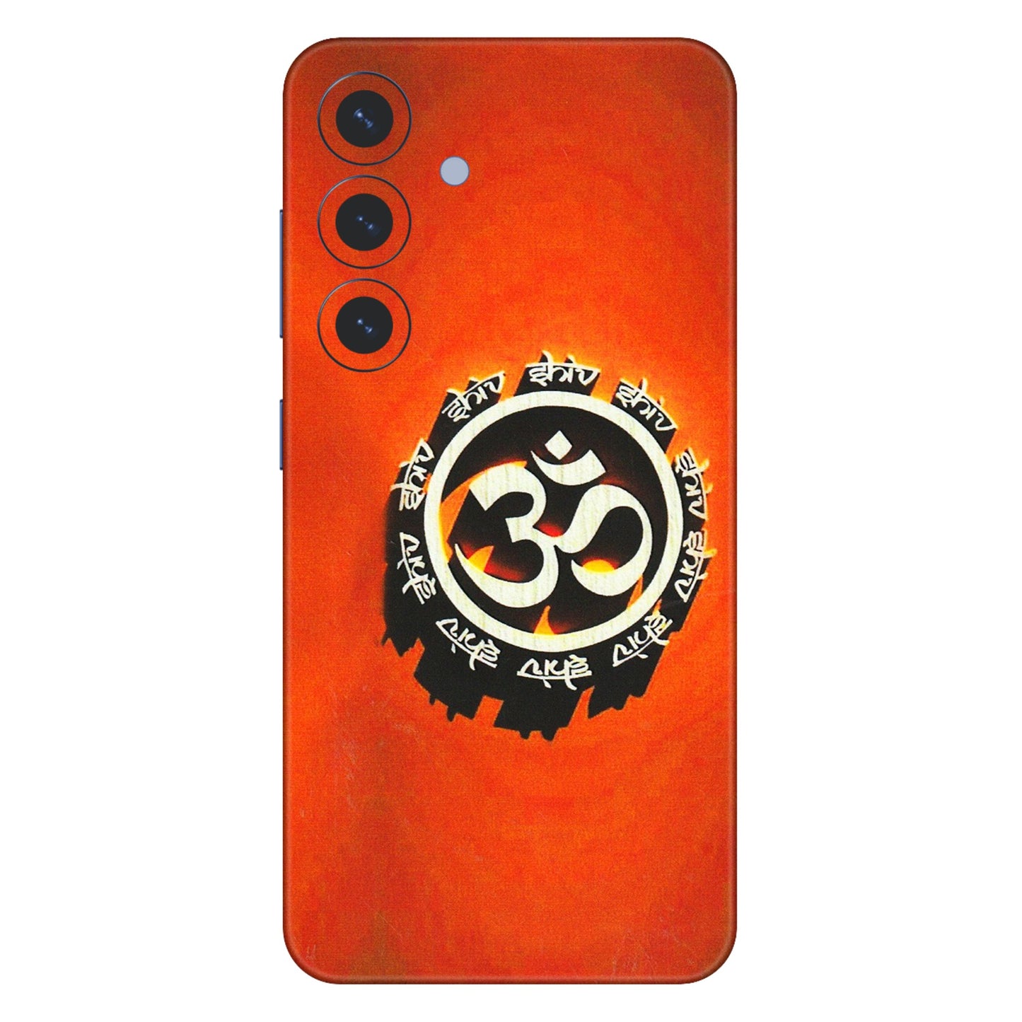 Samsung A/S Series Phone Skins (All Models) - Aum Shiv Orange - 3D Embossed Finish (L-32) Samsung Galaxy S25 (5G)