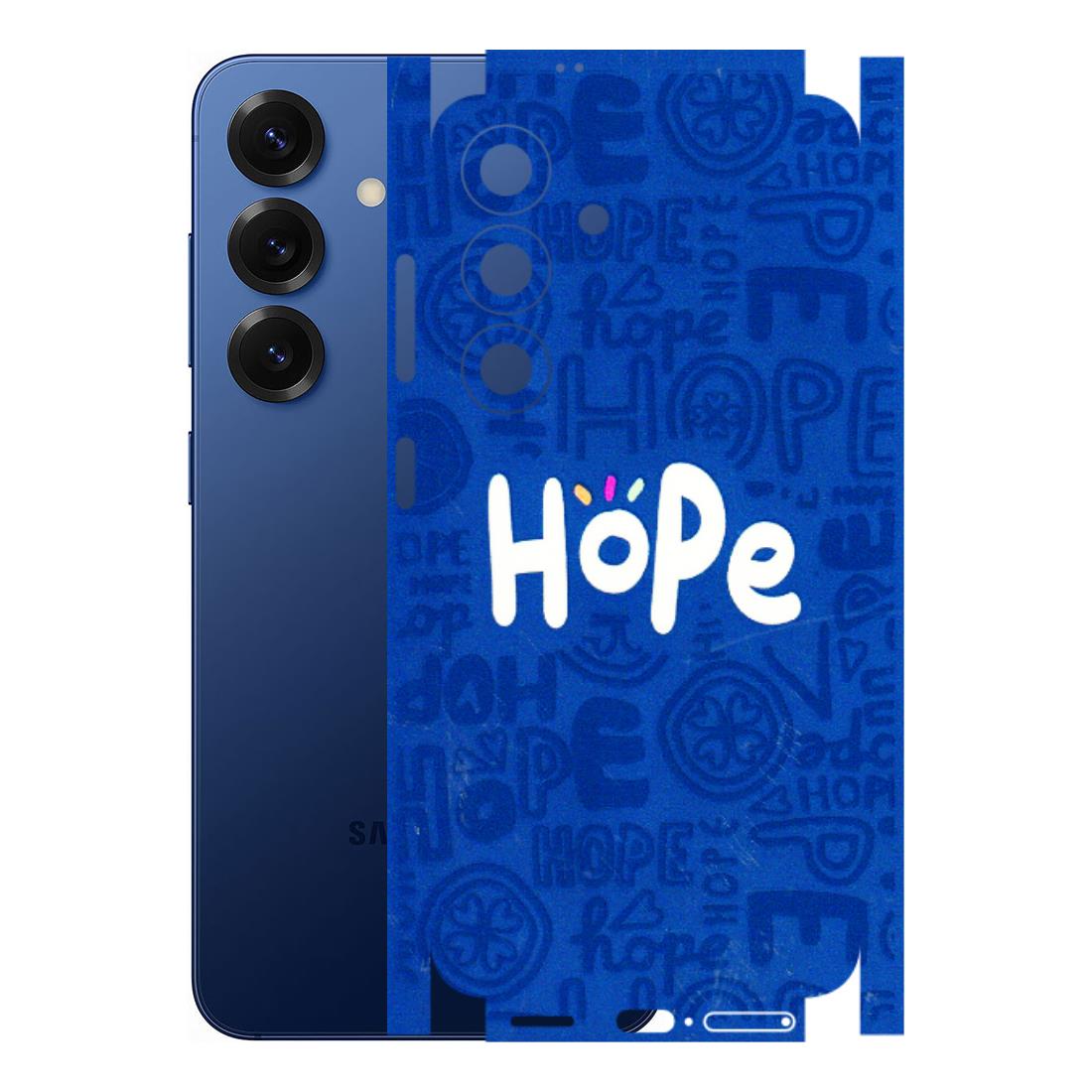 Samsung A/S Series Phone Skins (All Models) - Hope Doodles Blue - 3D Embossed Finish (L-43) Samsung Galaxy S25 (5G)