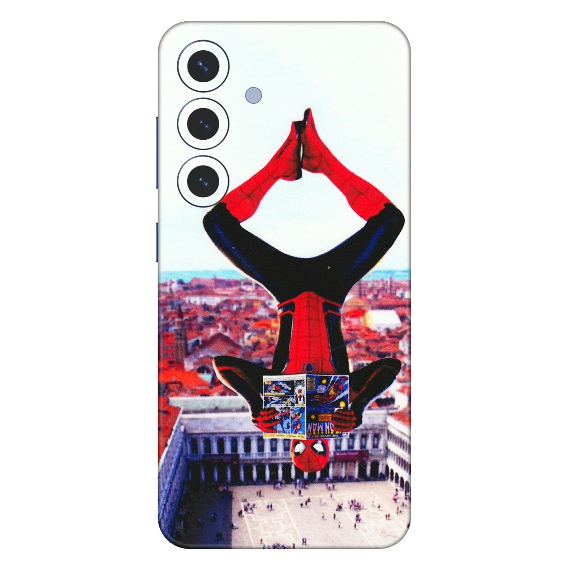 Samsung A/S Series Phone Skins (All Models) - Spiderman Hanging - 3D Embossed Finish (L-53) Samsung Galaxy S25 (5G)