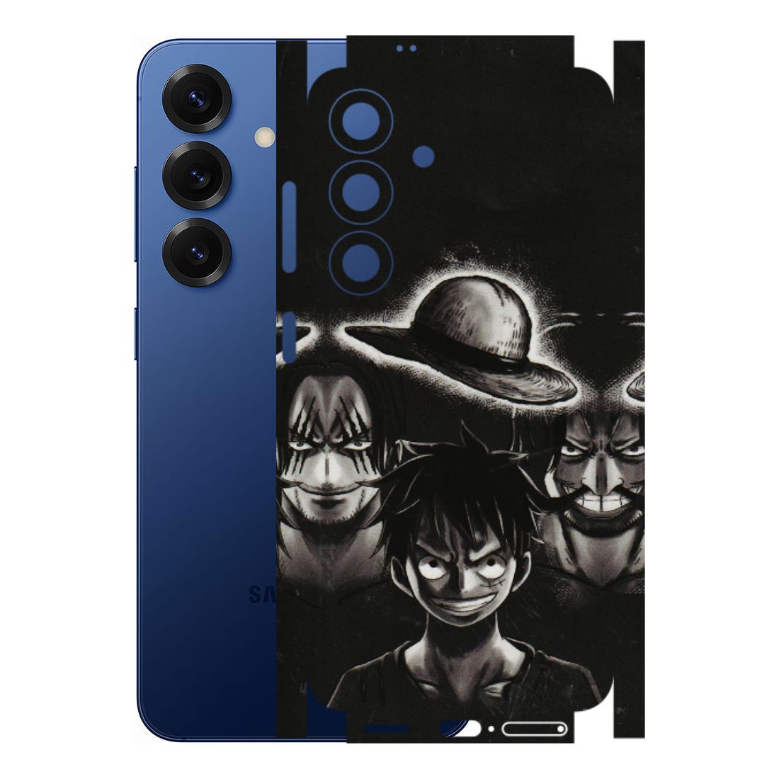 Samsung A/S Series Phone Skins (All Models) - Black Luffy Hat - 3D Embossed Finish (L-57) Samsung Galaxy S25 (5G)