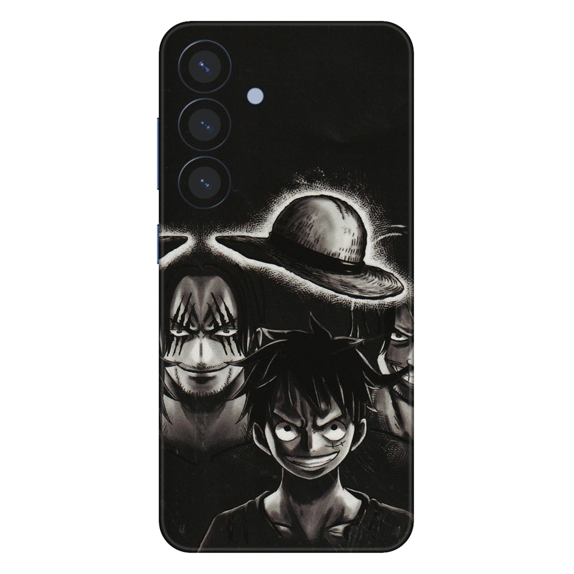 Samsung A/S Series Phone Skins (All Models) - Black Luffy Hat - 3D Embossed Finish (L-57) Samsung Galaxy S25 (5G)