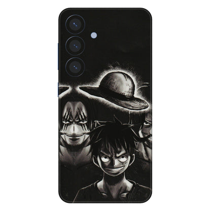 Samsung A/S Series Phone Skins (All Models) - Black Luffy Hat - 3D Embossed Finish (L-57) Samsung Galaxy S25 (5G)