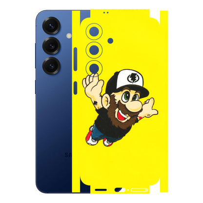 Samsung A/S Series Phone Skins (All Models) - Flying Beardo - 3D Embossed Finish (L-60) Samsung Galaxy S25 (5G)