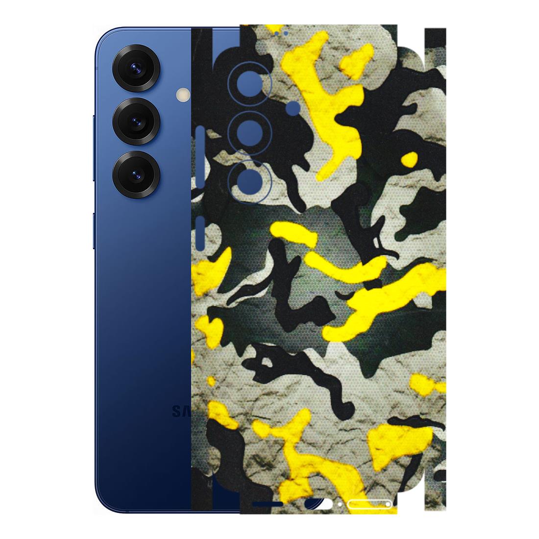 Samsung A/S Series Phone Skins (All Models) - Yellow Camouflage - 3D Embossed Finish (L-61) Samsung Galaxy S25 (5G)