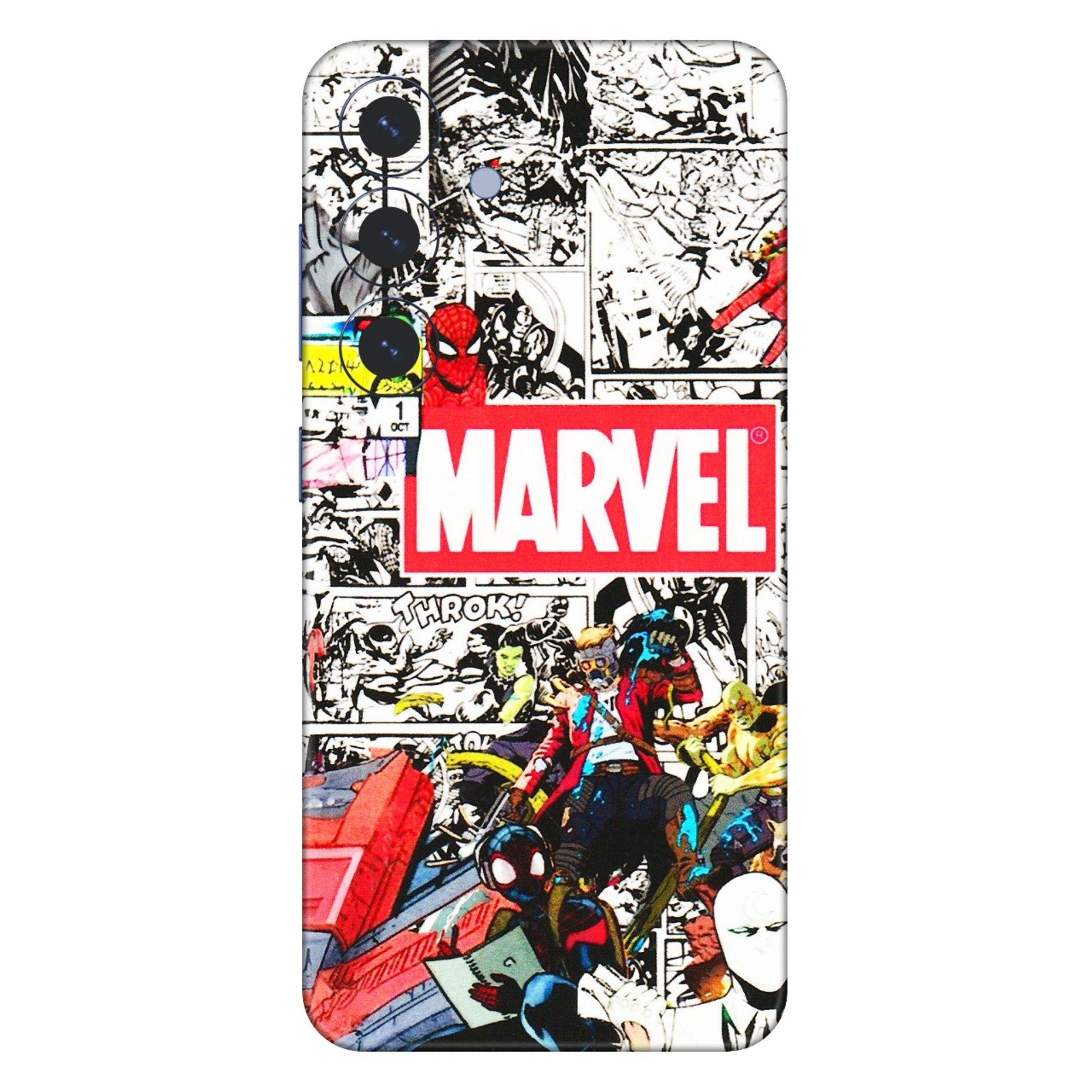 Samsung A/S Series Phone Skins (All Models) - Marvel Colorful Comic - 3D Embossed Finish (L-64) Samsung Galaxy S25 (5G)