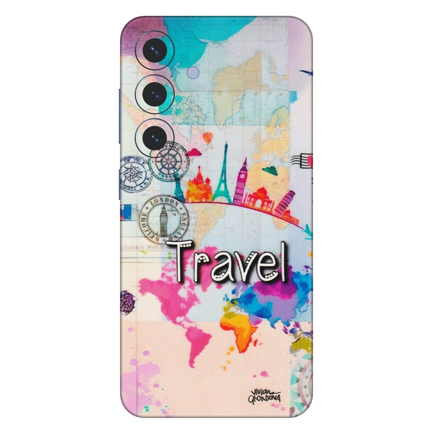 Samsung A/S Series Phone Skins (All Models) - Travel The Wonders - Matte Finish (M-108) Samsung Galaxy S25 (5G)
