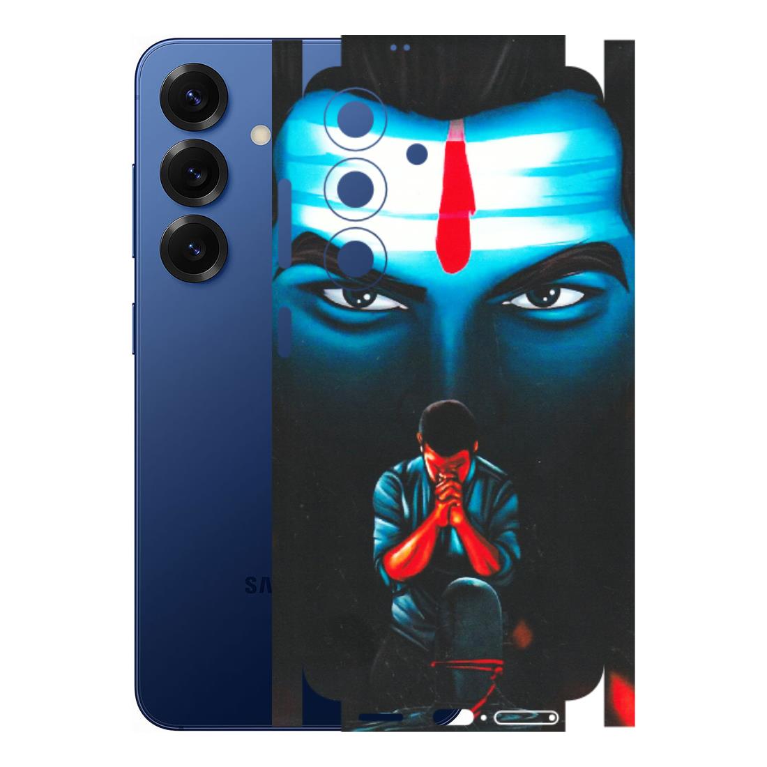 Samsung A/S Series Phone Skins (All Models) - Mahakal Bhakt - Matte Finish (M-112) Samsung Galaxy S25 (5G)