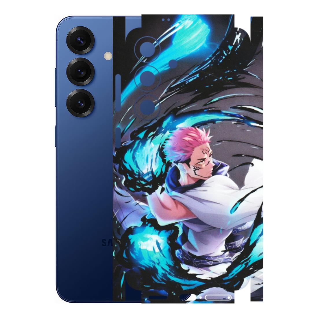 Samsung A/S Series Phone Skins (All Models) - New Jujutsu Kaisen Grey Blue Anime - Matte Finish (M-127) Samsung Galaxy S25 (5G)