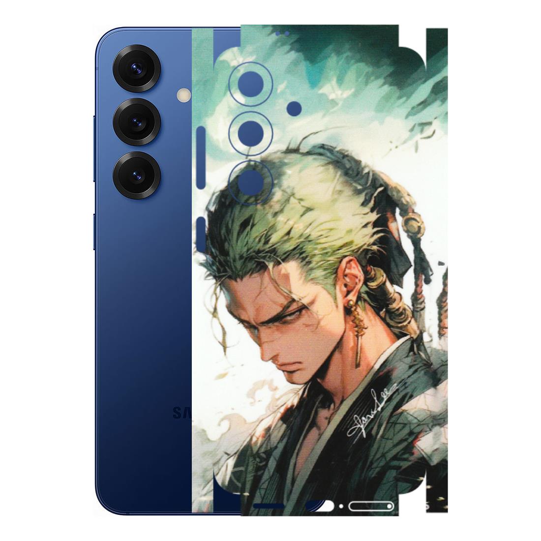 Samsung A/S Series Phone Skins (All Models) - New Roronoa Zoro One Picece Anime - Matte Finish (M-140) Samsung Galaxy S25 (5G)