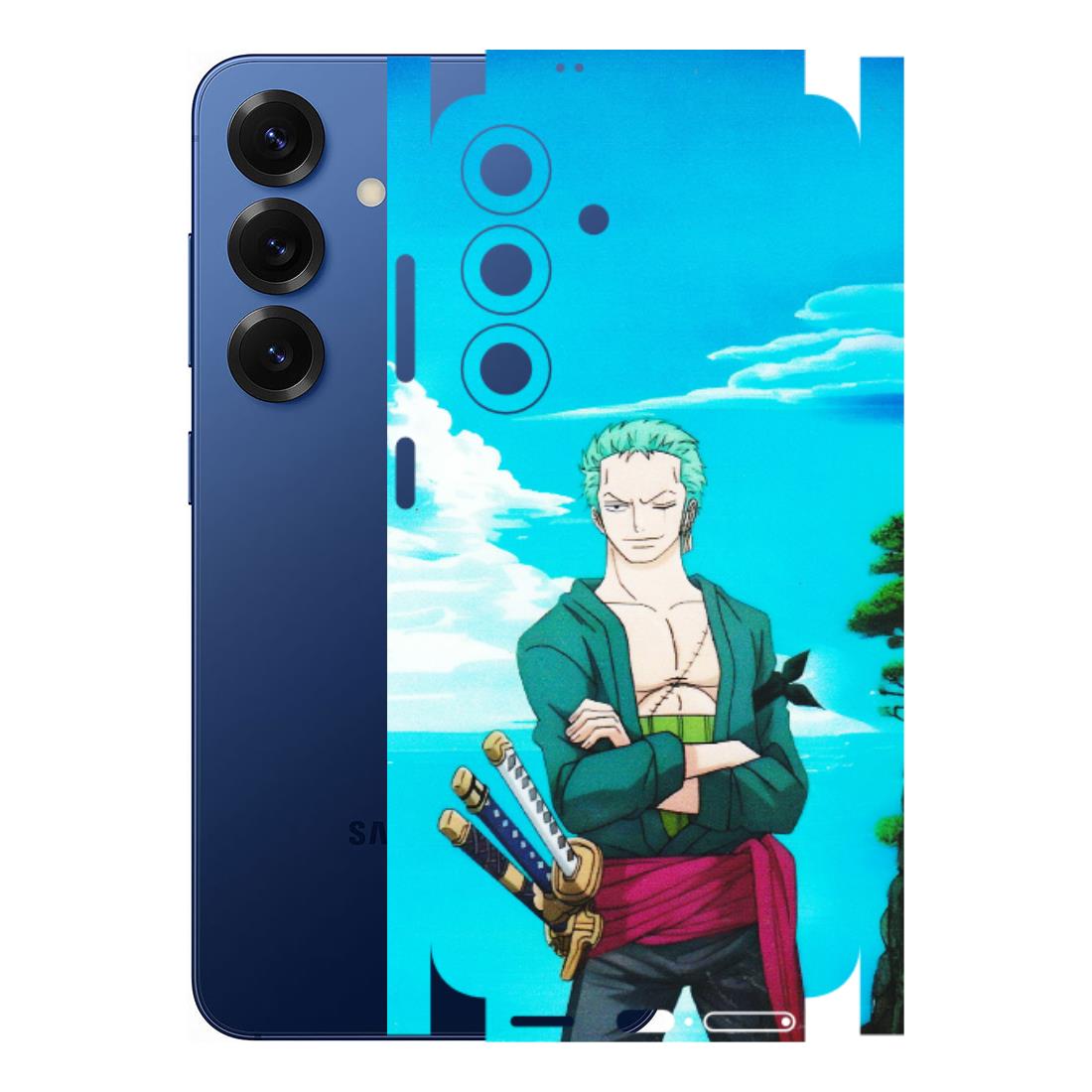 Samsung A/S Series Phone Skins (All Models) - Cool Swordman Zoro Anime - Matte Finish (M-143) Samsung Galaxy S25 (5G)
