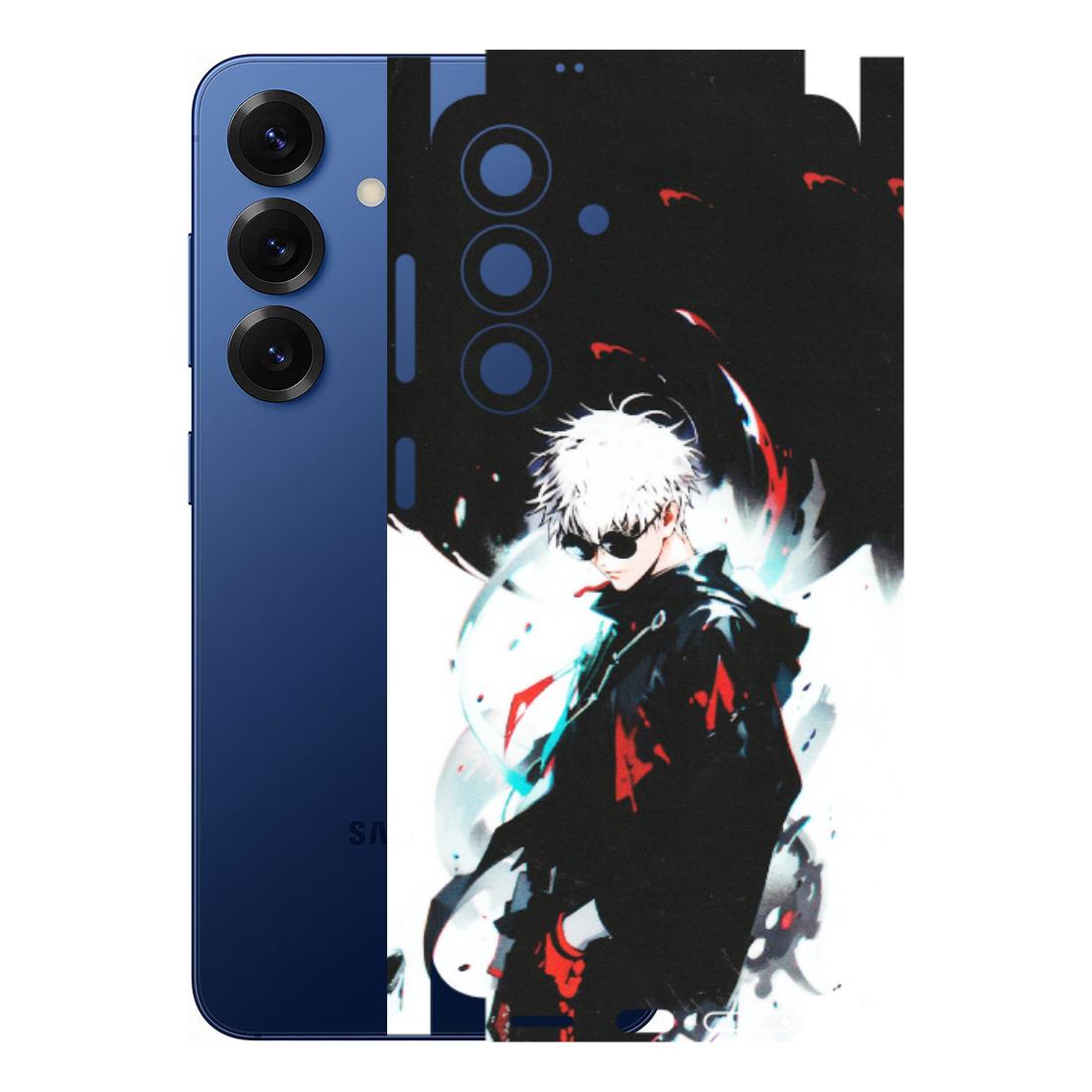 Samsung A/S Series Phone Skins (All Models) - Gojo Powerful Charater Kaisen Anime - Matte Finish (M-144) Samsung Galaxy S25 (5G)