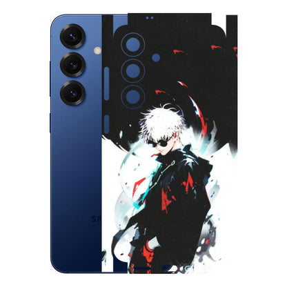 Samsung A/S Series Phone Skins (All Models) - Gojo Powerful Charater Kaisen Anime - Matte Finish (M-144) Samsung Galaxy S25 (5G)