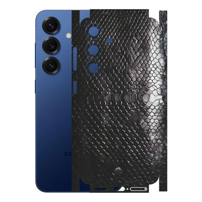 Samsung A/S Series Phone Skins (All Models) - Black Snack Leather - Matte Finish (M-147) Samsung Galaxy S25 (5G)