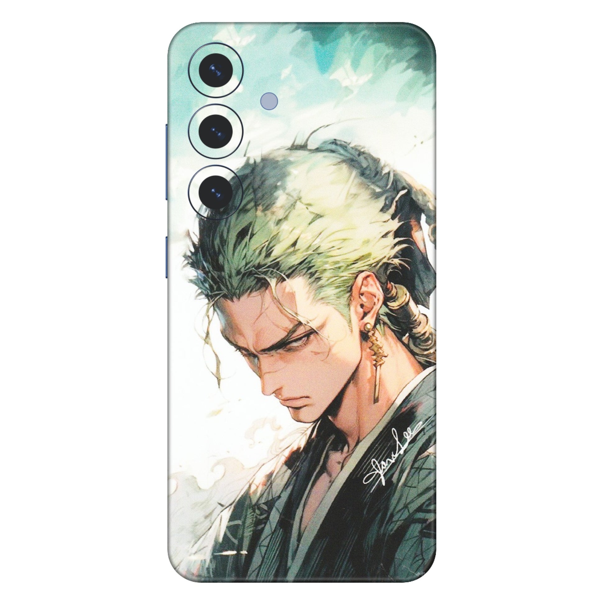 Samsung A/S Series Phone Skins (All Models) - Pirate Hunter One Piece Anime - Matte Finish (M-157) Samsung Galaxy S25 (5G)