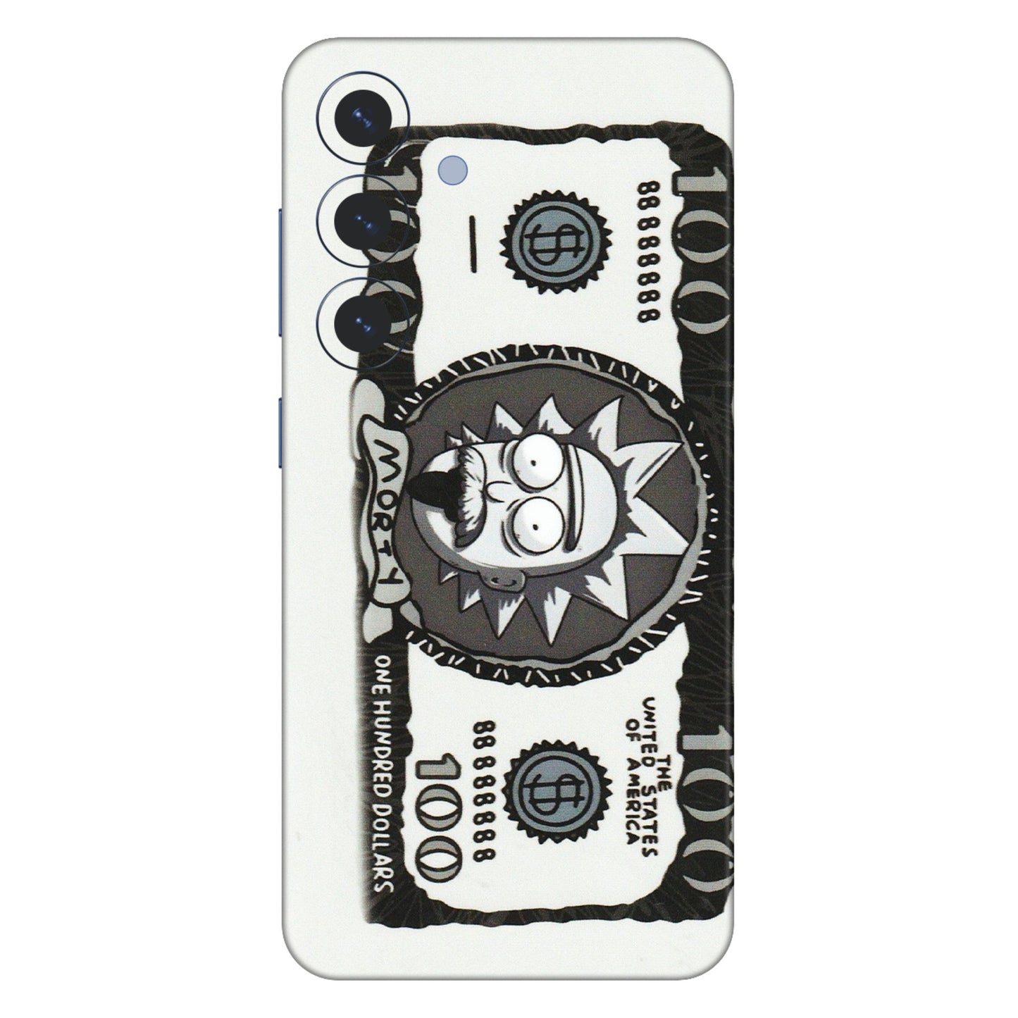 Samsung A/S Series Phone Skins (All Models) - Rick And Morty Hundred Dollar Anime - Matte Finish (M-161) Samsung Galaxy S25 (5G)