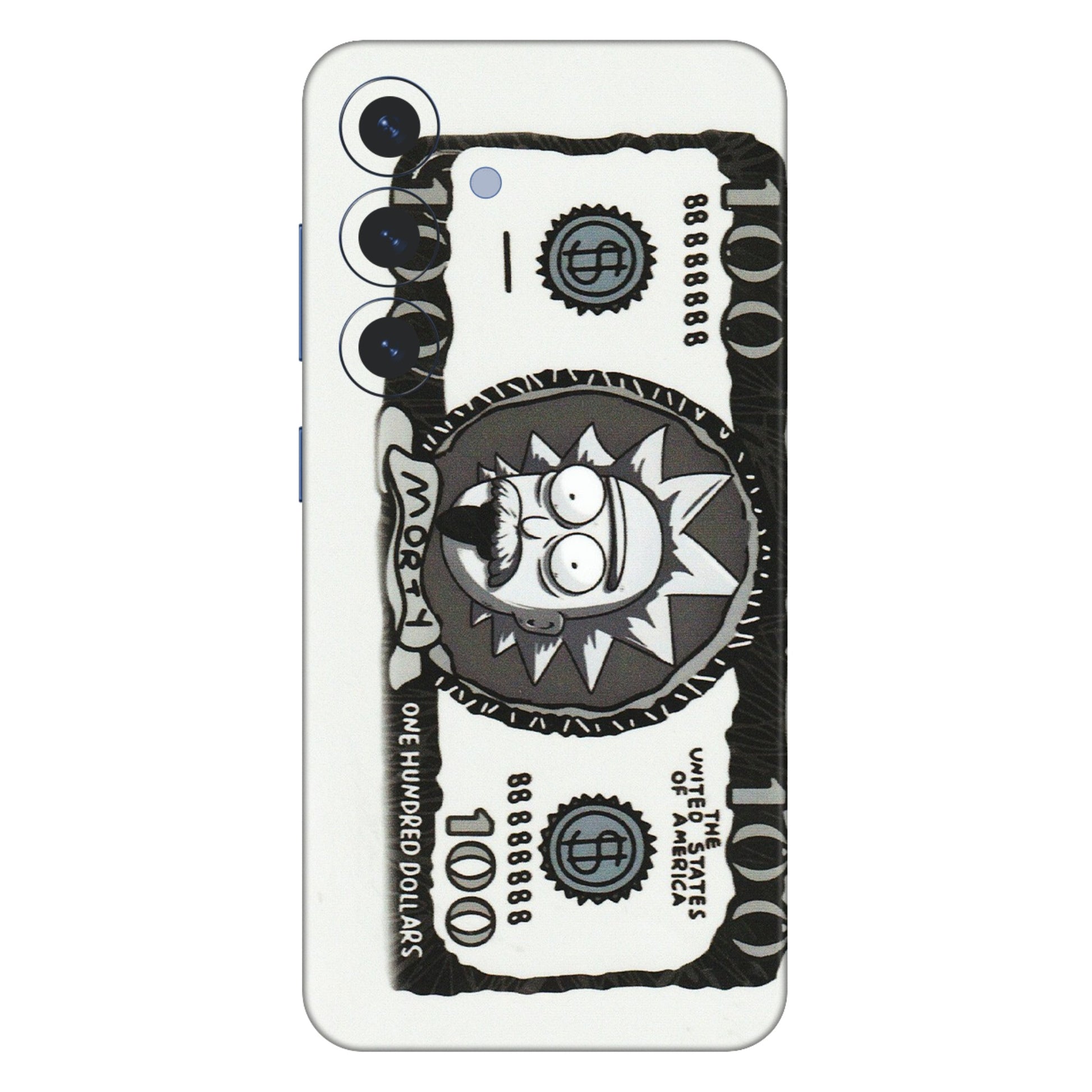 Samsung A/S Series Phone Skins (All Models) - Rick And Morty Hundred Dollar Anime - Matte Finish (M-161) Samsung Galaxy S25 (5G)