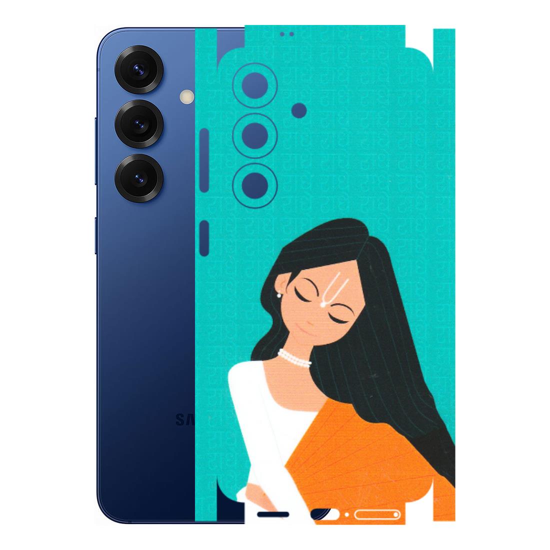 Samsung A/S Series Phone Skins (All Models) - Radhe Radhe With Hindu Symbol - Matte Finish (M-164) Samsung Galaxy S25 (5G)