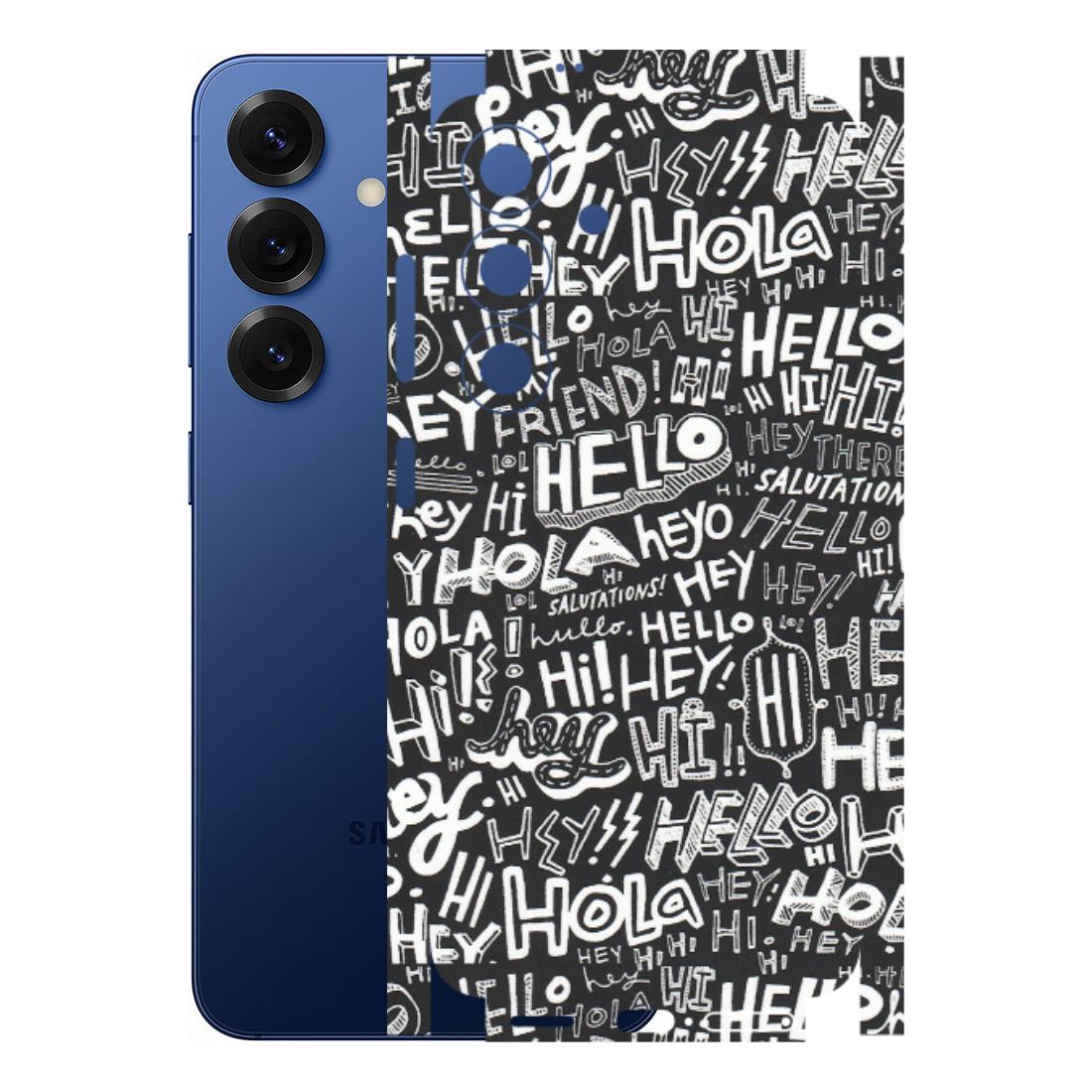 Samsung A/S Series Phone Skins (All Models) - Hi Hello Doodles - Matte Finish (M-25) Samsung Galaxy S25 (5G)