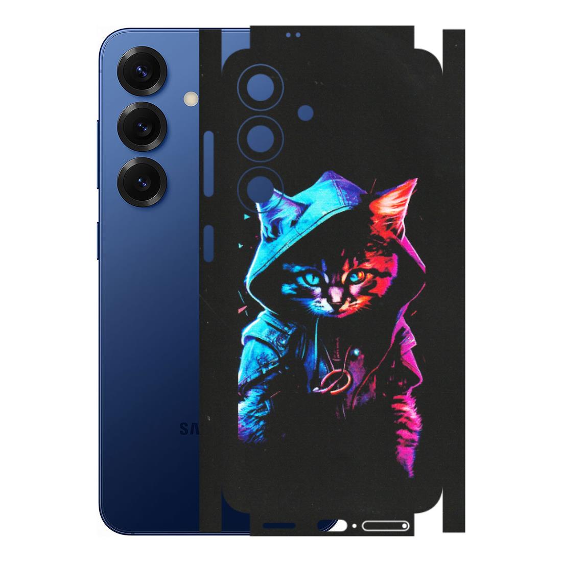 Samsung A/S Series Phone Skins (All Models) - Cyberpunk Cat - Matte Finish (M-45) Samsung Galaxy S25 (5G)