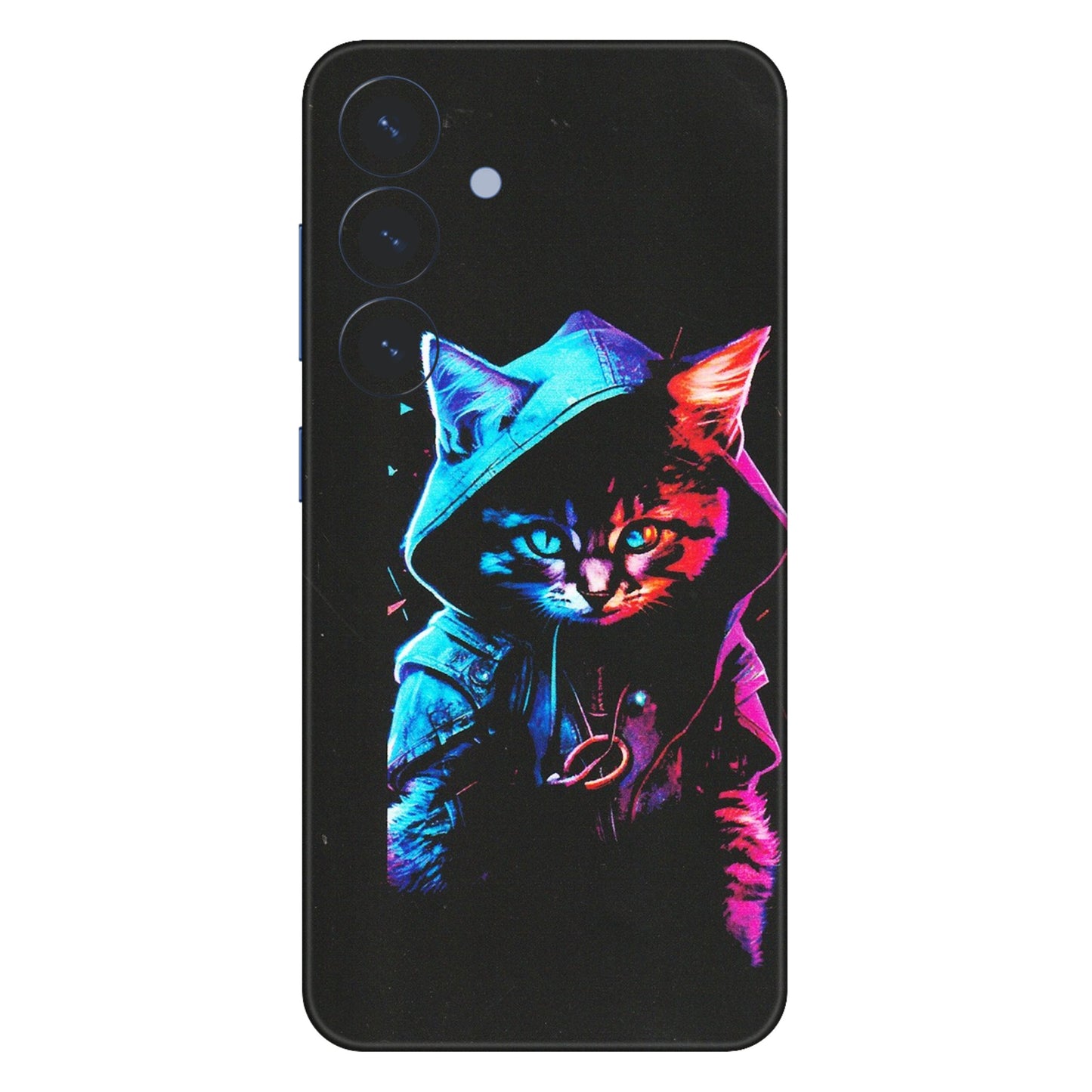 Samsung A/S Series Phone Skins (All Models) - Cyberpunk Cat - Matte Finish (M-45) Samsung Galaxy S25 (5G)