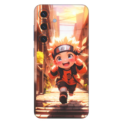 Samsung A/S Series Phone Skins (All Models) - Naruto Cute Toon Running - Matte Finish (M-04) Samsung Galaxy S25 (5G)